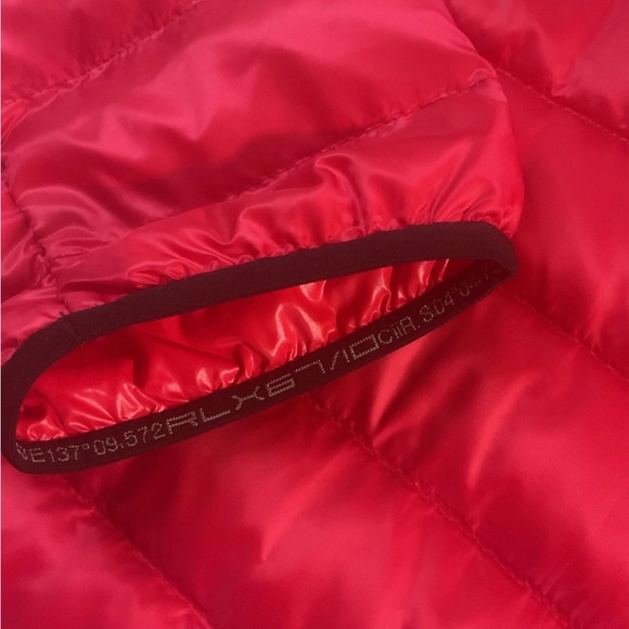 Polo Ralph Lauren RLX Down Puffer Jacket XXL Coat Lightweight Red - Picture 10 of 11